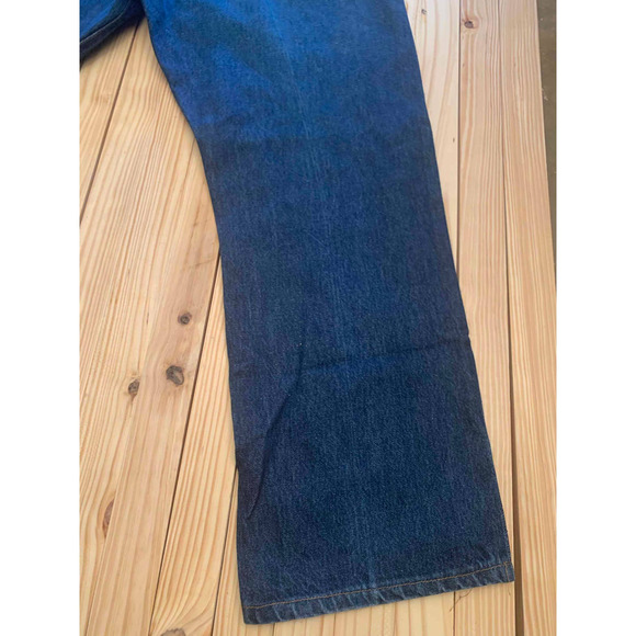 Men's 501xx dark blue Jeans - button fly - Like New - W42 L32 - Picture 3 of 8